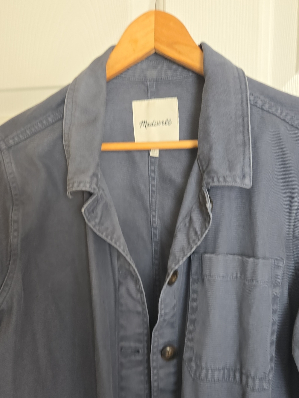 Madewell Women's Slate Blue Shirt Jacket. XXL.